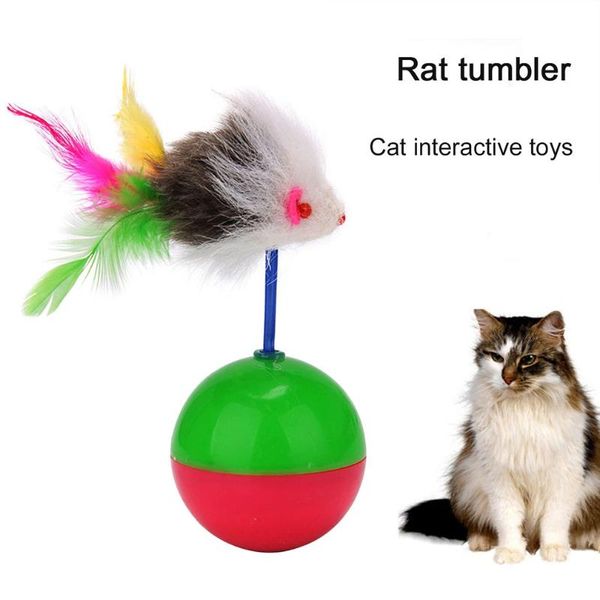 

cat toys cute durable pet mimi favorite fur mouse tumbler kitten plastic play balls for catch cats supplies