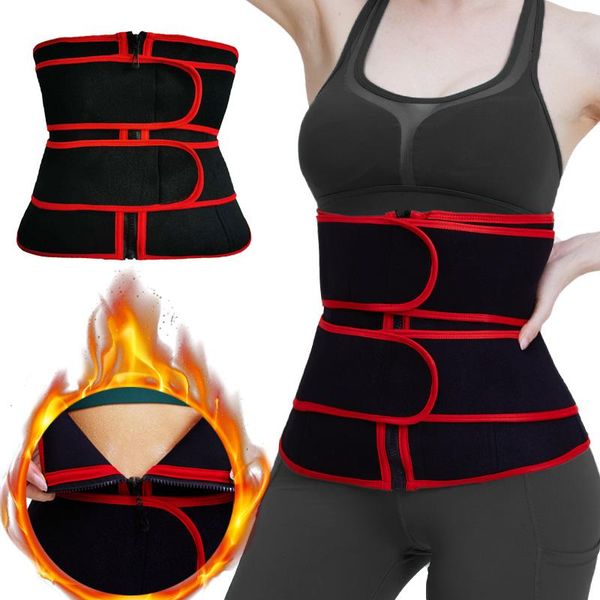

women's shapers faja slimming girdles waist corset women reducing and shaping weight loss compression trimmer sweat belt modeling strap, Black;white