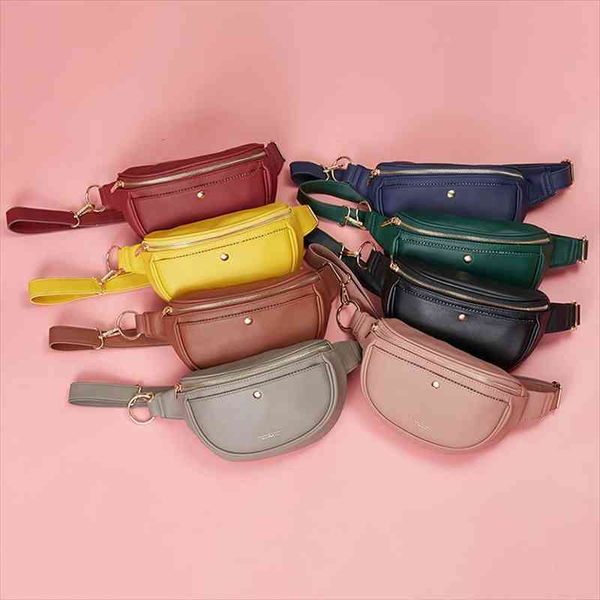 

small simple women fanny pack multi-function waist amp chest bag ladies belt bag bum pochete sac female fashion waist pack
