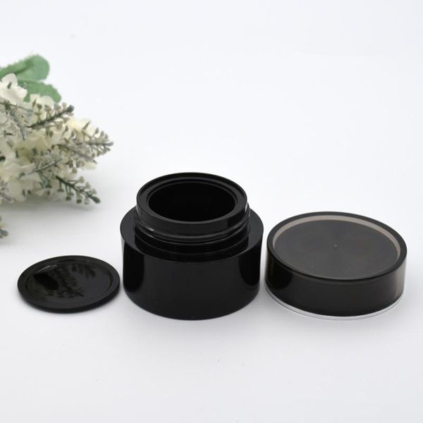 

storage bottles & jars 100pcs 10g 15g 20g black white round acrylic cosmetic jar cream empty box container lotion
