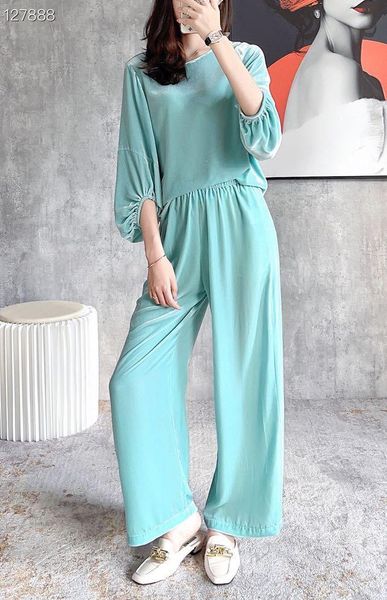 

women's two piece pants kw1720 fashion women sets 2021 runway luxury european design party style women's clothing, White