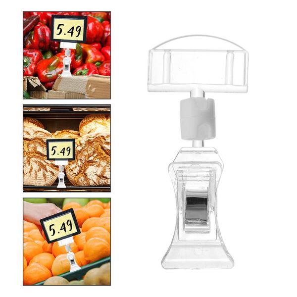 

frames 10pcs supermarket price tag clips display rack lightweight stand