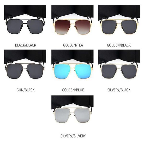 

designer frame mens sun sunglasses gold rimless plated luxury polarized square glasses fashion eyewear with epacket case dwmqn, White;black