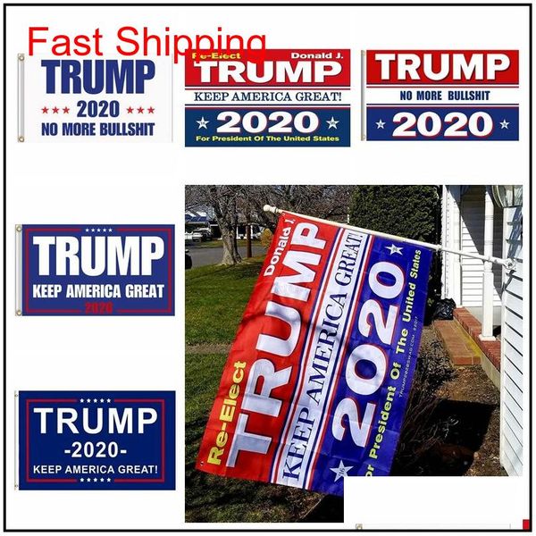 

trump 2020 flag print keep america great banner decor for president usa american election no more bullshirt donald flag 90x150cm mma72 sjo4m