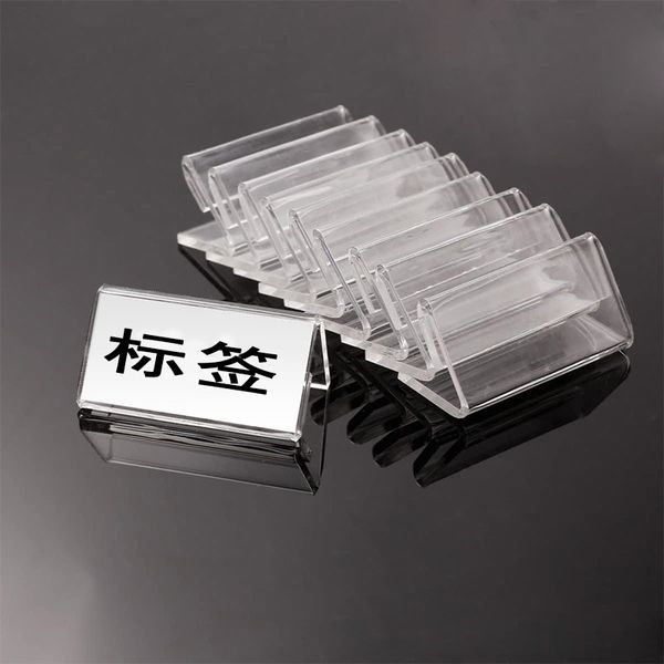 

acrylic transparent price tag stand mini display holder card label racks decorations