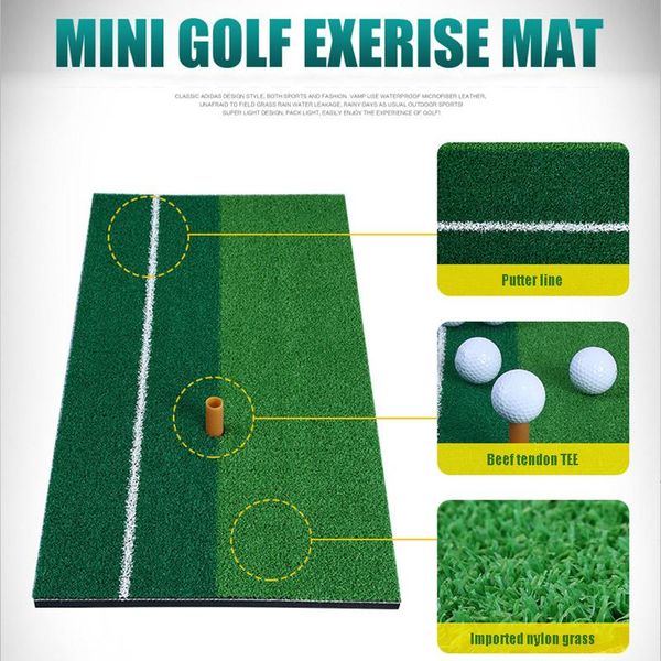 

golf training aids indoor practice mat swing hitting driving pad green residential artificial grass