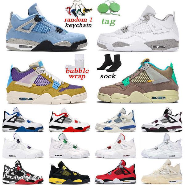

4 sail mens basketball shoes 4s black cat university blue fire red white oreo men trainer sports sneakers
