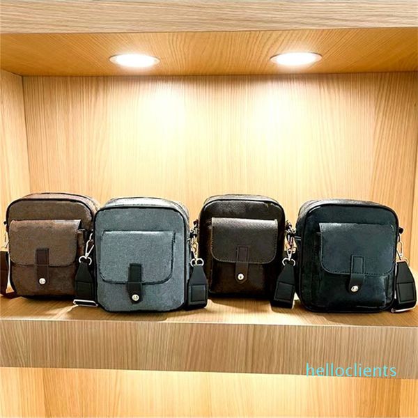 

classic letter mens messager bags pu leather shoulder bag luxurys flower grid print crossbody bags totes outdoor men purse phone pouch 2021