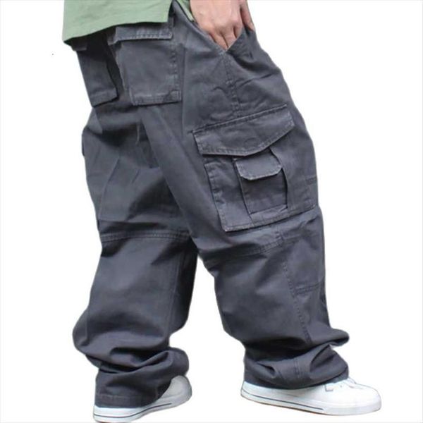 

plus size loose baggy cargo women pants casual harem cotton wide leg trousers hip hop joggers man clothing, Black