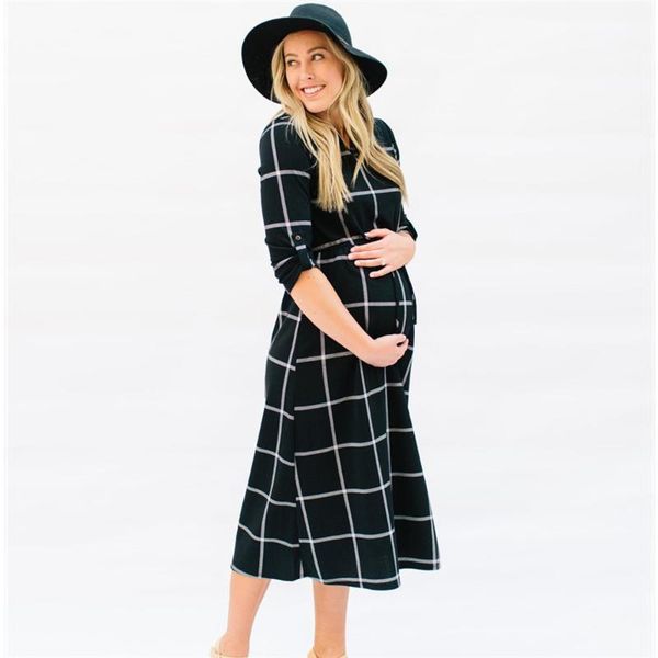 

women pregnants elegant maternity dresses women pgraphy props pregnancy dress casual nursing boho tie long dress, White
