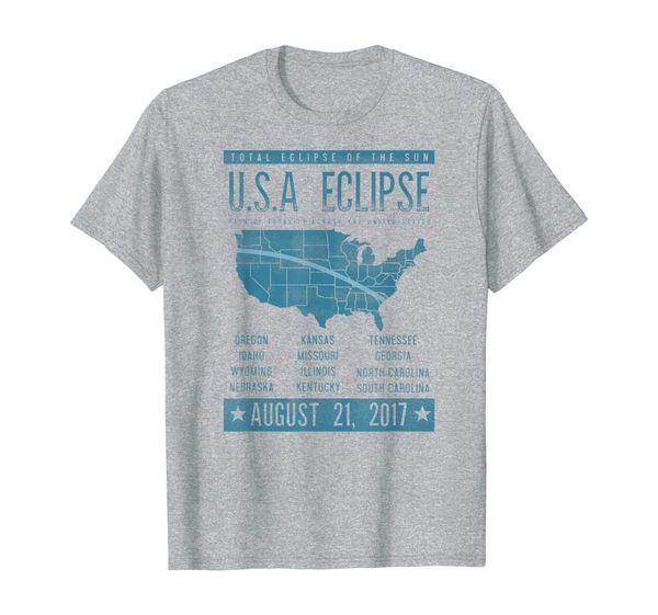 

USA Eclipse Shirt 2017 - Path Of Totality Across the US, Mainly pictures