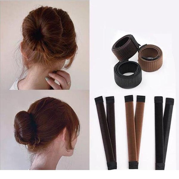 

3 color women girl diy hair styling tools comb wig hair pin disk pull sponge braider hair band headwear headbands a qylhzy, Silver
