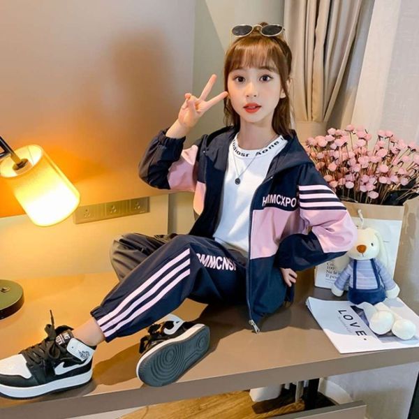 

net red suit 2021 autumn new girls' foreign style children's wear, White