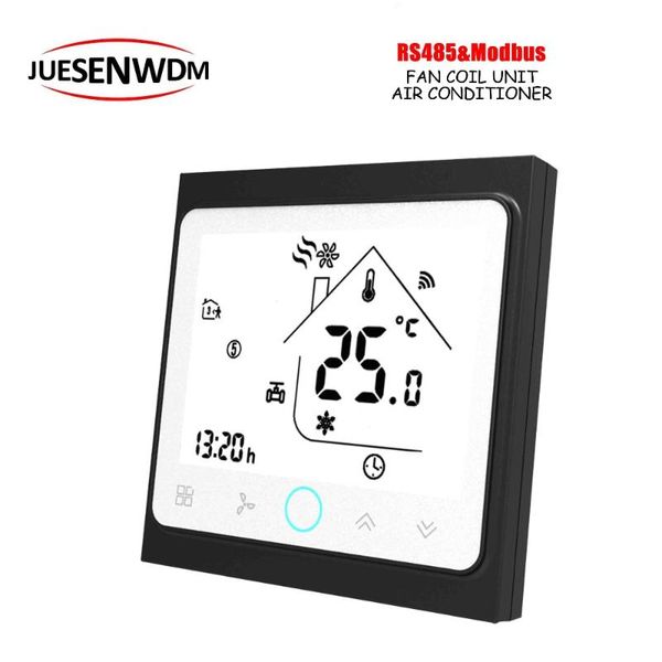 

smart home control 4pipe 2pipe regulated 0-10v proportional thermostat rs485/modbus rtu communication for heating&coolting switch
