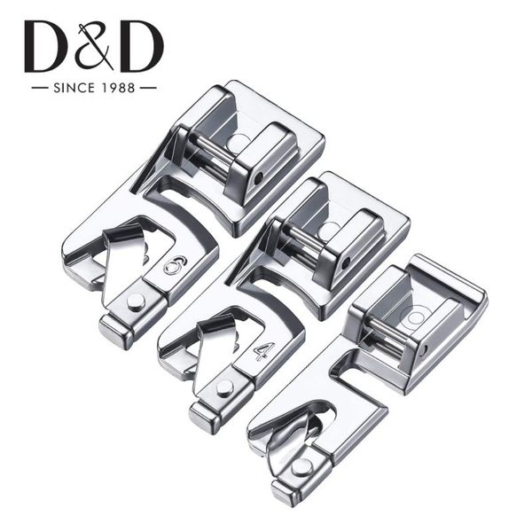 

1pc sewing machine presser foot 3/4/6mm sewing rolled hemming presser foot for all low shank snap-on home machine, Black