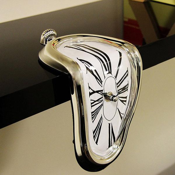 

wall clocks distorted surrealist salvador dali style watch decoration