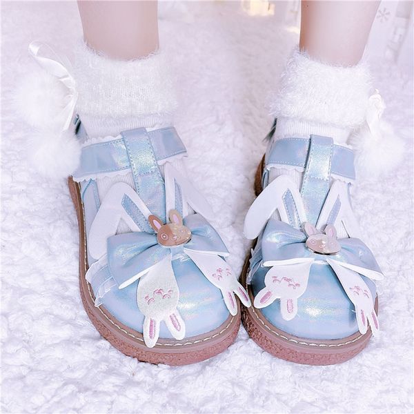 

rabbit ear sweet design girls kawaii tea japanese party anime lolita student shoes cosplay loli apartments abmy, Black