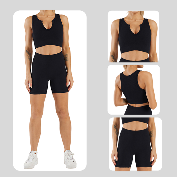 

yoga outfit set women bra crop workout leggins seamless short sets gym fitness sportswear stretch athletics tracksuit suits