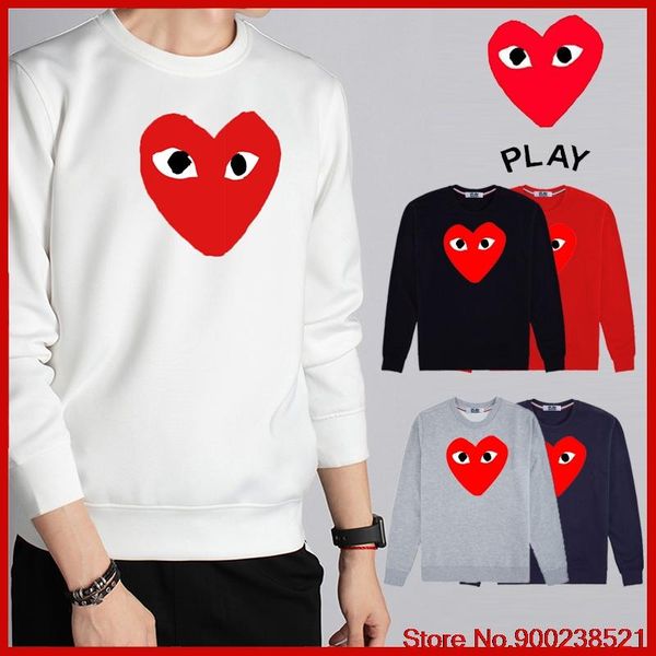 

men's hoodies & sweatshirts des garcons original brand men fashion mans 100% cotton hoodie 2pl14, Black