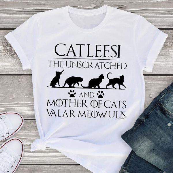 

women graphic cartoon cat paw pet love printed short sleeve print summer shirt tees clothing female t shirt womens t-shirt, White