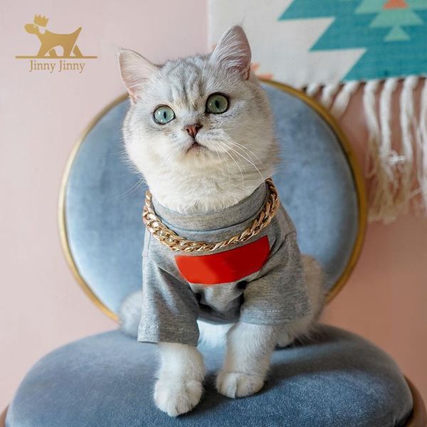 

cat costumes ins style pet t-shirt, clothes for dog, clothes, simple to take pos cool, drop center #jinny -jj79