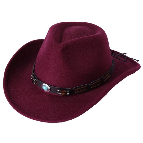 

2022 new hats for men vintage wool western cowboy church cap elegant trilby jazz hat fashion black fedoras hat, Blue;gray