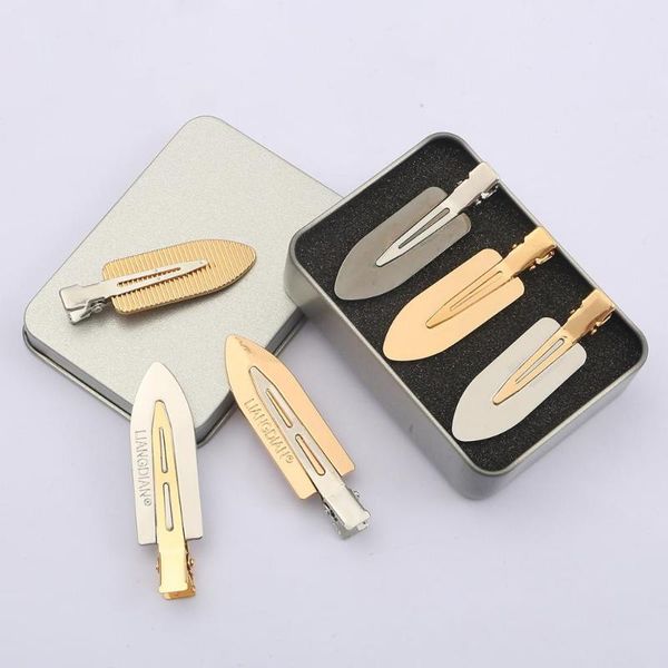 

other no bend hair clips side bangs fix fringe barrette makeup washing face accessories for women girls styling hairpins, Golden;white