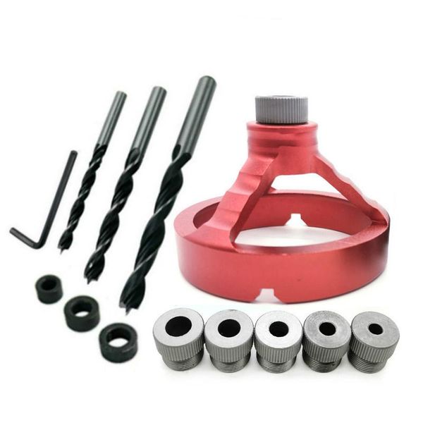 

professional hand tool sets aluminum alloy 90 degree drill guide bit hole puncher locator jig bushing woodworking tools 5/6/7/8/9/10mm