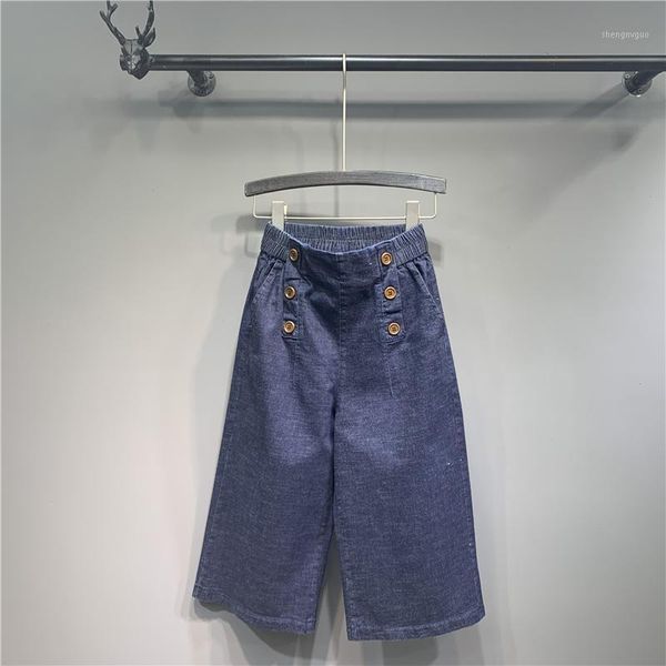 

women's jeans short blue femalewide-legged pants summer women button fiy dm001
