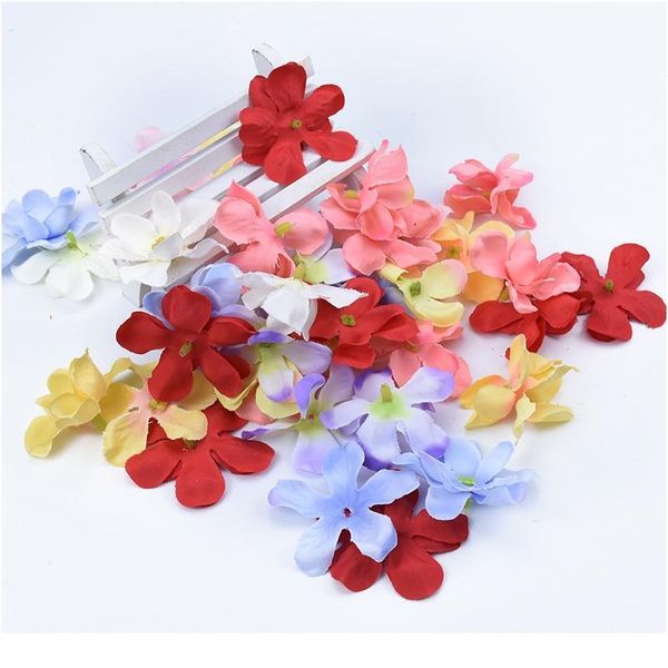

30pcs hydrangea petal scrapbooking decorative flowers wreaths wedding home decoration accessories pompons artificial flowe jllype