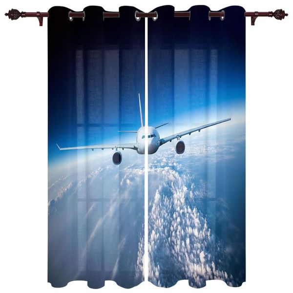

exquisite home luxury curtains airplane sky blue living room dining room bedroom l exquisite translucent curtains