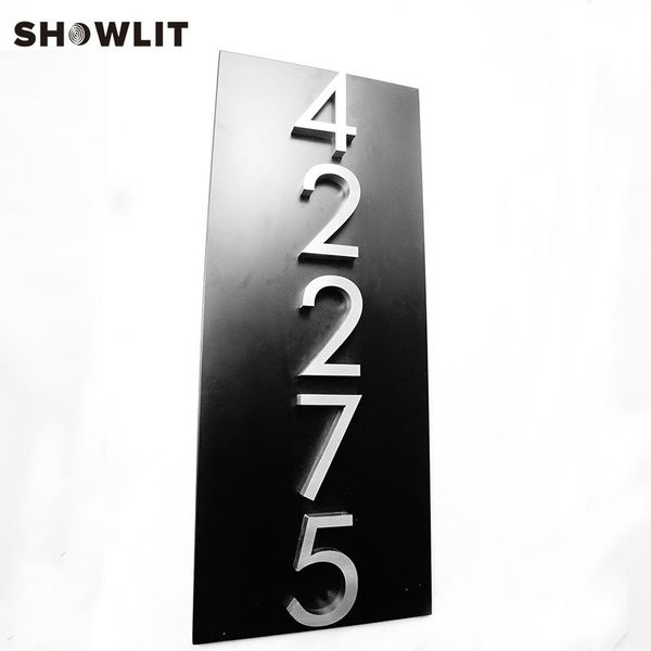

other door hardware black metal house numbers vertical modern address plaque
