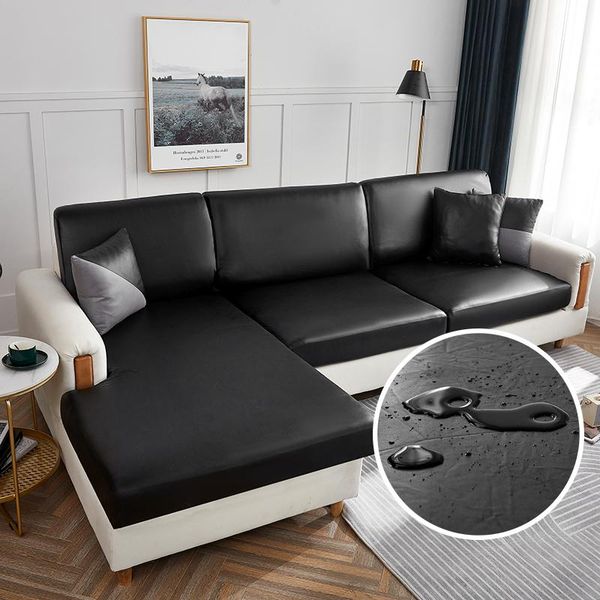 

chair covers waterproof pu solid sofa seat cover corner stretch pet protection