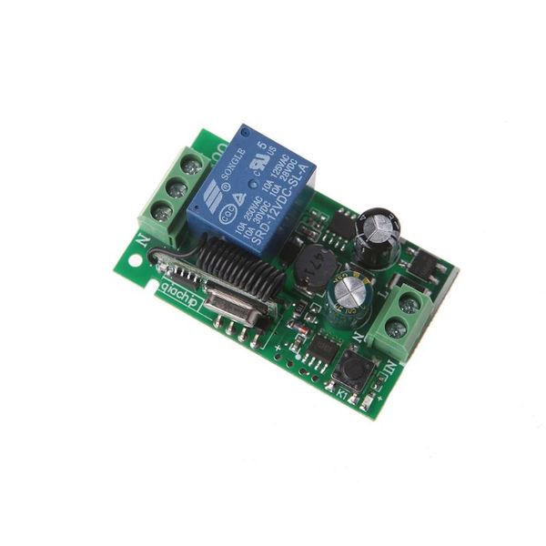 

remote controlers ac 220v 1ch rf 433mhz wireless control switch 1 relay light controller dropship
