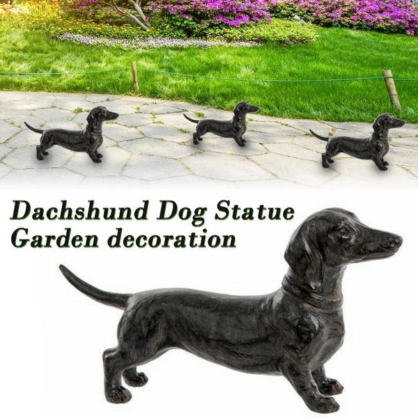 

garden decorations dachshund statue decor resin crafts dog lover gift patio lawn courtyard home decoration statues sculptur suppliees