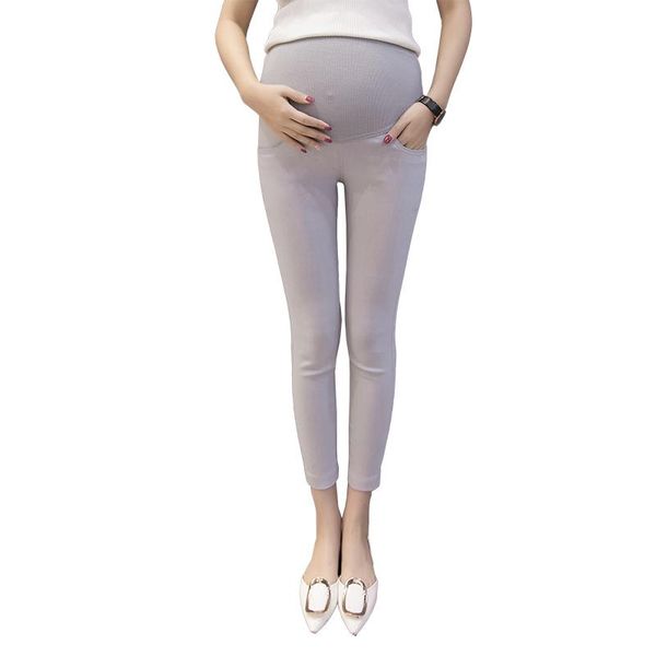 

maternity bottoms style pants casual womens spring summer skinny, White