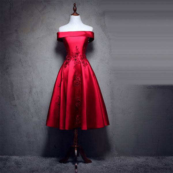 

party dresses vintage burgundy prom dress it's yiiya br1244 off the shoulder elegant embroidery lace vestidos de fiesta psc0, White;black