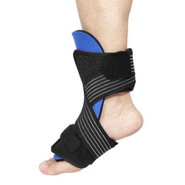 

ankle support sponge adjustable brace foot drop ortic for plantar fasciitis protection, Blue;black