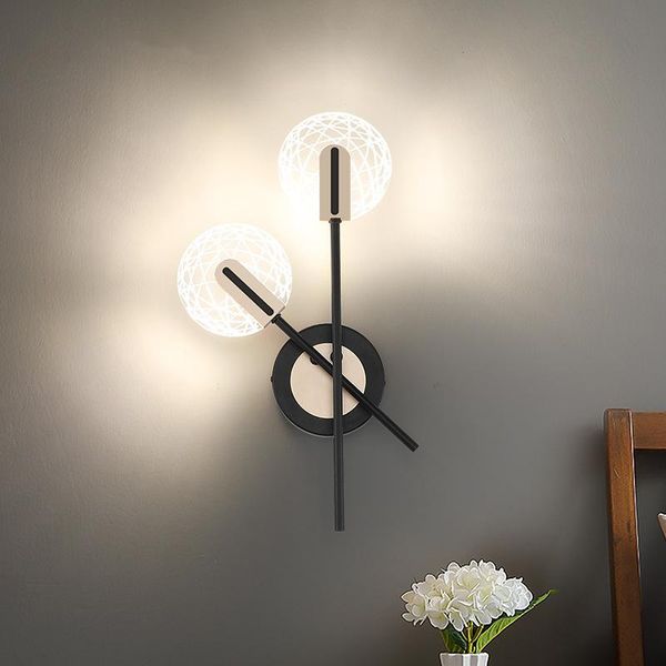 

wall lamps led 8w changeable personality rotating lamp nordic creative decoration sconce light for living room bedroom bedside table