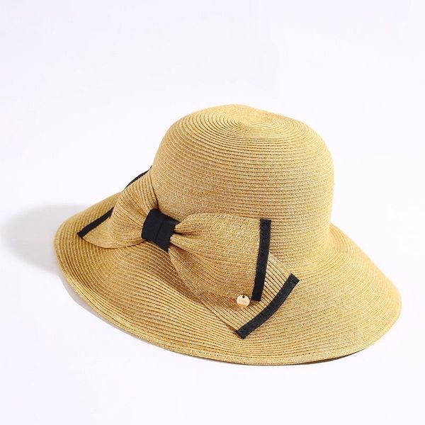 

wide brim hats 2021 female taiwan finely distinguished hat japanese double butterfly festival large-edge foldable sunscreen sunshad, Blue;gray