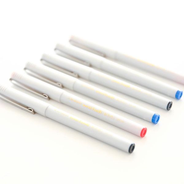 

gel pens 5pcs japan imported mitsubishi ub-125 pen signature red / black blue 0.5mm