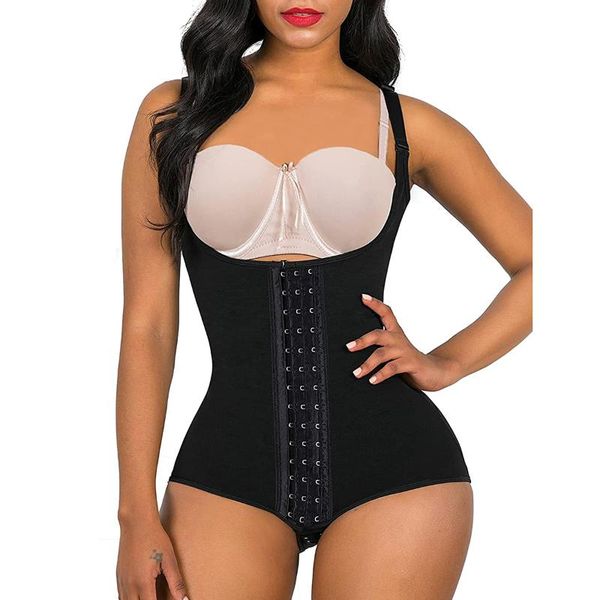 

women's shapers bodysuit shapewear women tummy control fajas colombianas bulifter latex waist trainer body shaper corset belly sheath s, Black;white