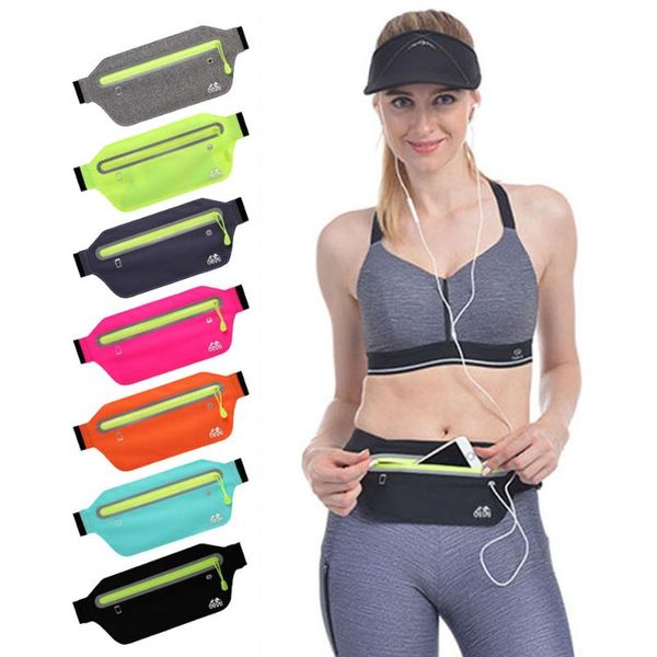 

running bag waterproof running waist bag fanny pack men women jogging belt gym fitness sport bike accessories