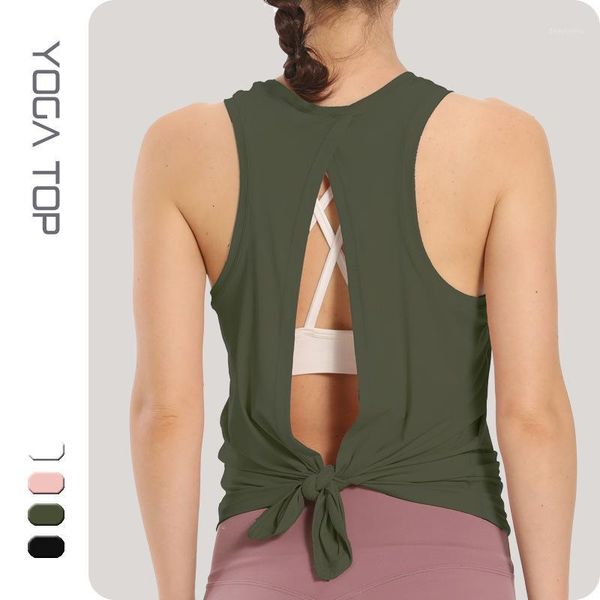 

yoga outfits shinbene skin-friendly plain sport fitness tank women loose fit running workout vest back open training xs-xl1, White;red