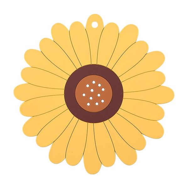 

new pvc sunflower insulation coaster pads place mat for table heat resistant bowl mats dinnerware tableware set home decor