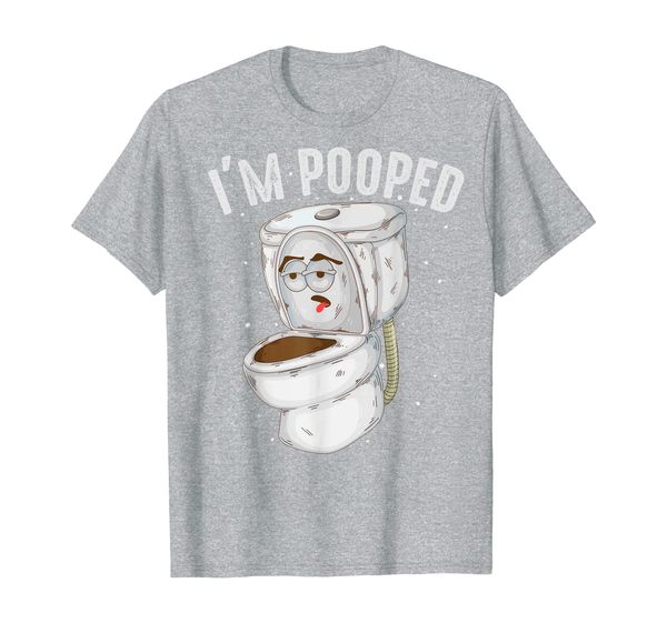 

cool i'm pooped | funny dirty toilet bowl joke lover gift t-shirt, White;black