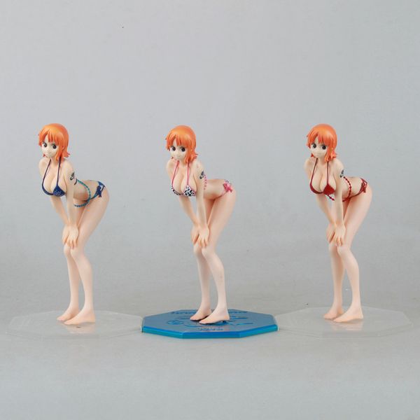 

figures hand handmade model made pirate king pop swimsuit nami blue red spot boxed hand-made ornaments