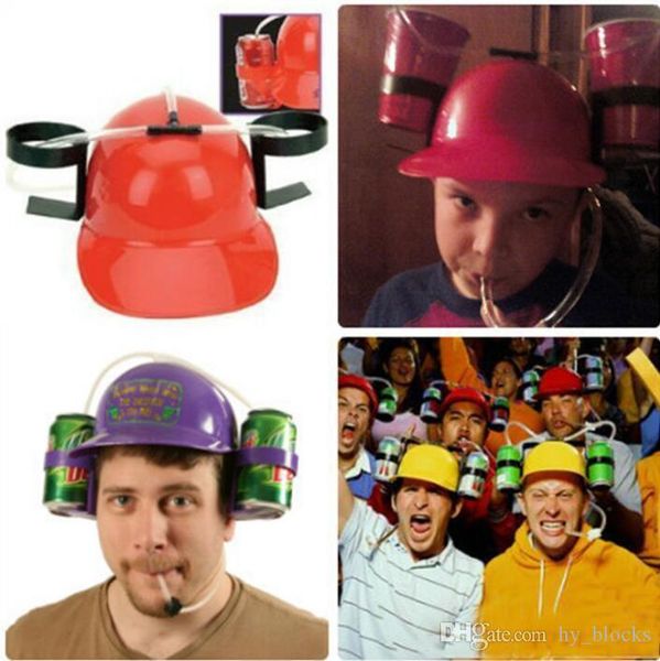 

xmy drink holder helmet drinking straws plastic hand beer drinking hat lazy helmet party favors party accessories gifts