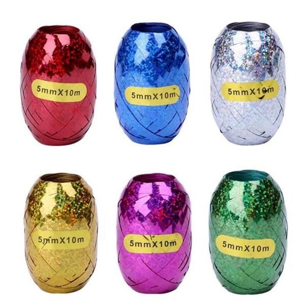 

party decoration 6pcs balloon rope flash foil air wedding white gold ribbon birthday supplies
