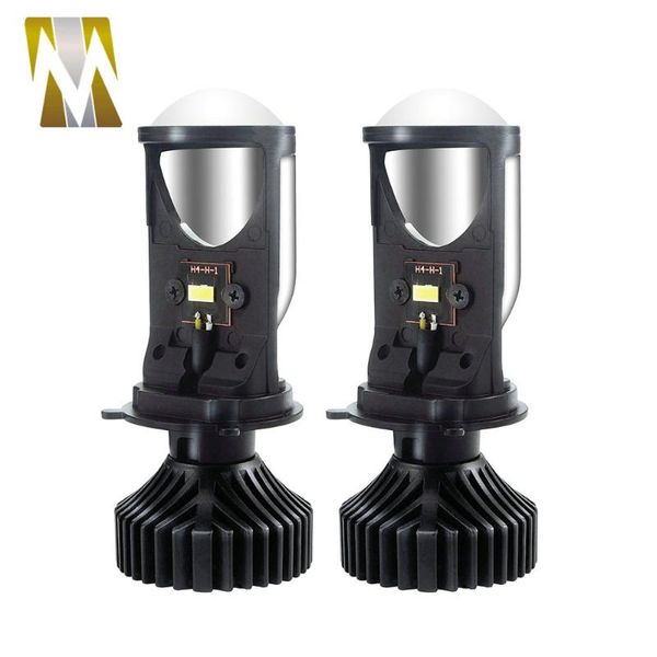 

car headlights auto headlight automobile led bulbs 12v24v rhd lhd 45w h4 10000lm conversion kit hi/lo beam head light projector lens lamps